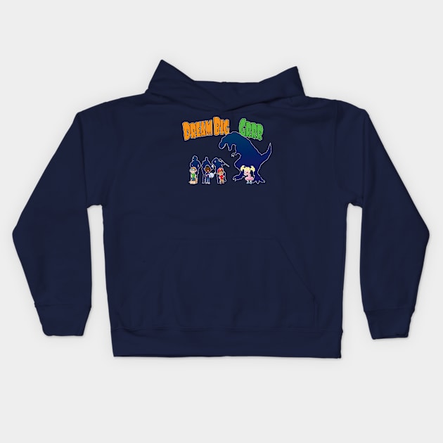 Dream Big Grrr Kids Hoodie by Monkopotamus